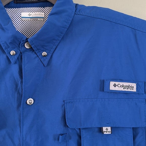 Columbia PFG Bahama Men’s Outdoor Vented Fishing Shirt Relaxed Fit UPF 50 - Picture 2 of 7